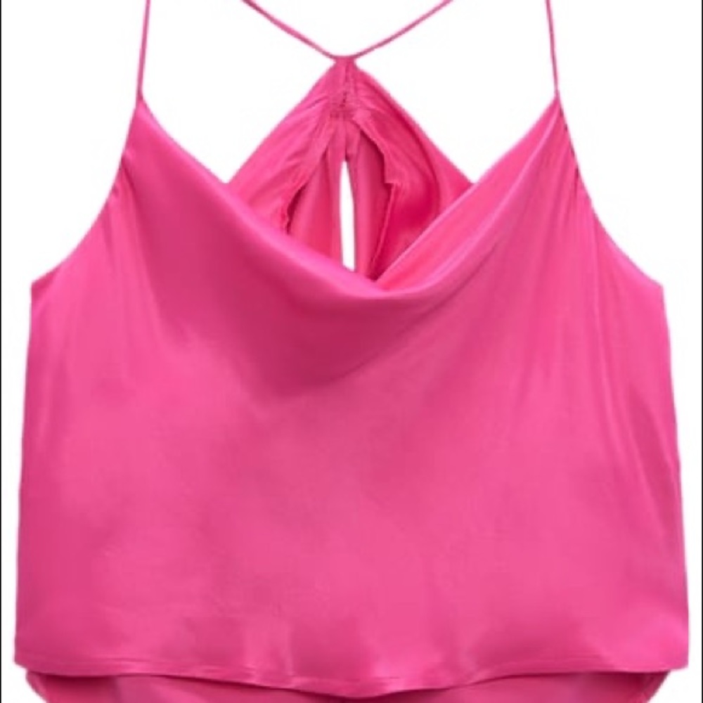 Pink Zara Satin Top
